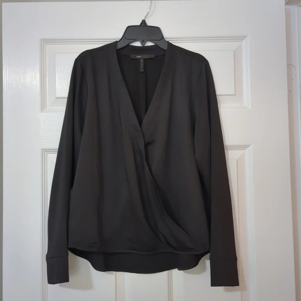 BCBG MaxAzria Black Long Sleeved Blouse - Picture 1 of 6